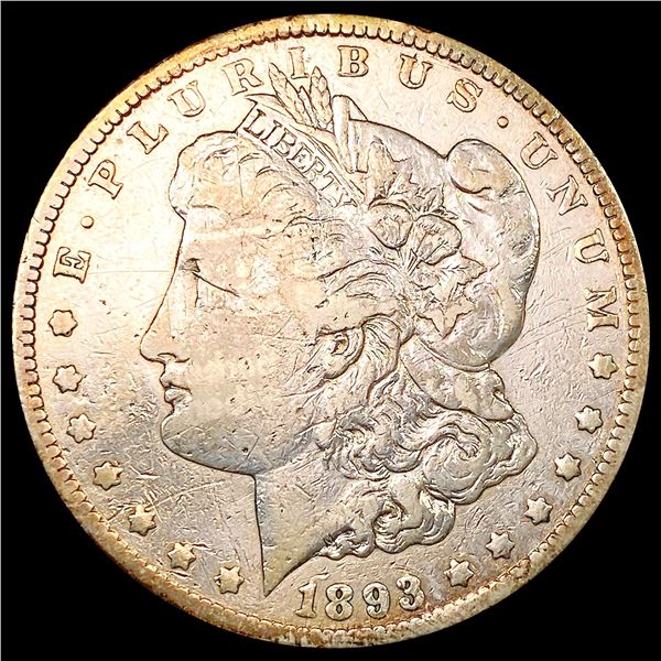 1893-CC Morgan Silver Dollar LIGHTLY CIRCULATED