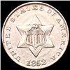 Image 1 : 1852 Silver Three Cent CHOICE BU