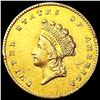 Image 1 : 1855 Rare Gold Dollar NICELY CIRCULATED