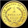 Image 2 : 1851 Rare Gold Dollar UNCIRCULATED