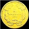 Image 2 : 1861 Rare Gold Dollar CLOSELY UNCIRCULATED