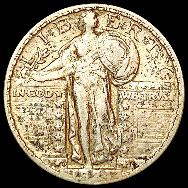 1924-D Standing Liberty Quarter LIGHTLY CIRCULATED