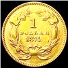 Image 2 : 1874 Rare Gold Dollar CLOSELY UNCIRCULATED