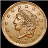 1839 Silly Head Braided Hair Large Cent CLOSELY UN