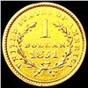 Image 2 : 1851 Rare Gold Dollar CLOSELY UNCIRCULATED