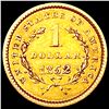 Image 2 : 1852 Rare Gold Dollar CLOSELY UNCIRCULATED