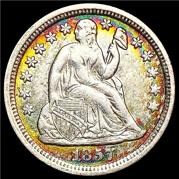 1857 Seated Liberty Dime CLOSELY UNCIRCULATED