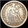 Image 1 : 1853 Arws Seated Liberty Dime NEARLY UNCIRCULATED