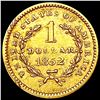 Image 2 : 1852 Rare Gold Dollar CLOSELY UNCIRCULATED