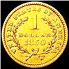 Image 2 : 1850 Rare Gold Dollar CLOSELY UNCIRCULATED