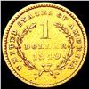 Image 2 : 1849 Rare Gold Dollar CLOSELY UNCIRCULATED