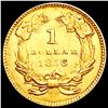 Image 2 : 1856 Slant 5 Rare Gold Dollar CHOICE AU