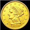 Image 1 : 1851 $2.50 Gold Quarter Eagle CLOSELY UNCIRCULATED