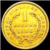 Image 2 : 1851 Rare Gold Dollar CLOSELY UNCIRCULATED