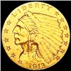 Image 1 : 1913 $2.50 Gold Quarter Eagle CLOSELY UNCIRCULATED