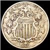 Image 1 : 1867 Rays Shield Nickel LIGHTLY CIRCULATED