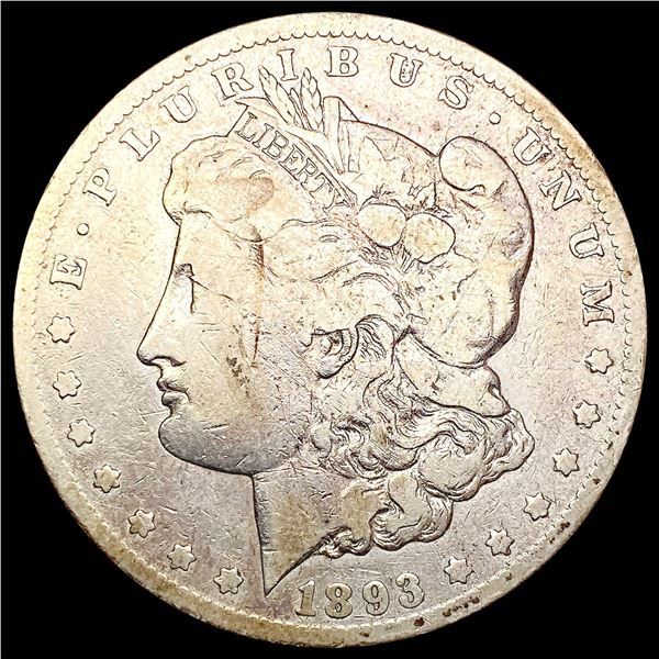 1893-CC Morgan Silver Dollar NICELY CIRCULATED