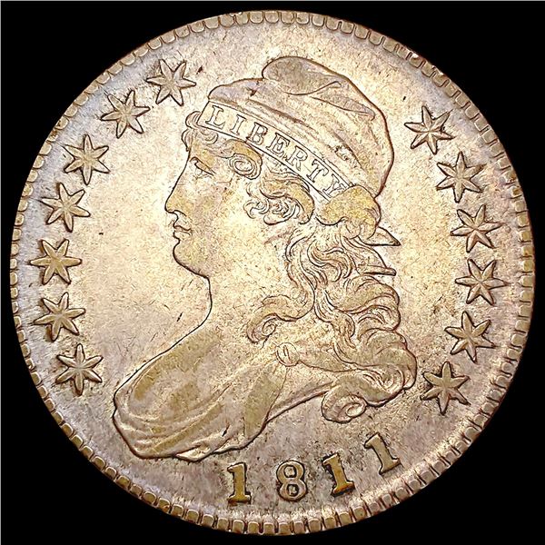 1811 Capped Bust Half Dollar CLOSELY UNCIRCULATED