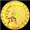 Image 1 : 1925-D $2.50 Gold Quarter Eagle CLOSELY UNCIRCULAT