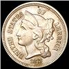 1872 Nickel Three Cent NEARLY UNCIRCULATED
