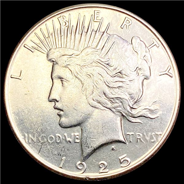 1925-S Silver Peace Dollar CLOSELY UNCIRCULATED