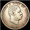 Image 1 : 1883 Kingdom of Hawaii Quarter NICELY CIRCULATED