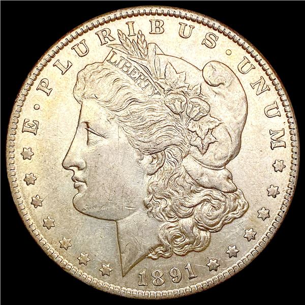 1891-S Morgan Silver Dollar CLOSELY UNCIRCULATED