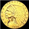 Image 1 : 1928 $2.50 Gold Quarter Eagle CLOSELY UNCIRCULATED