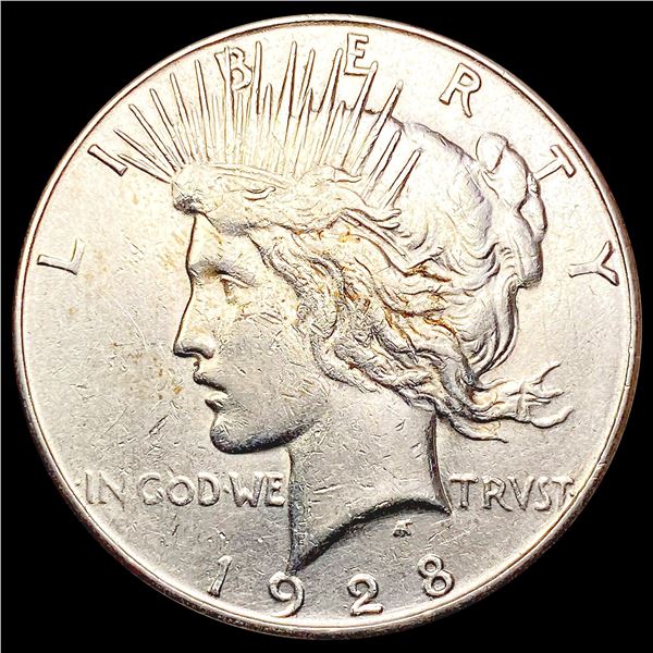 1928-S Silver Peace Dollar CLOSELY UNCIRCULATED