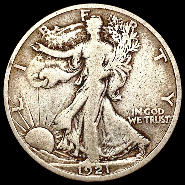 1921-D Walking Liberty Half Dollar NICELY CIRCULAT