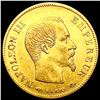 1856 France .0933oz Gold 10 Francs CLOSELY UNCIRCU