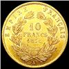 Image 2 : 1856 France .0933oz Gold 10 Francs CLOSELY UNCIRCU