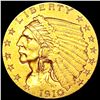 Image 1 : 1910 $2.50 Gold Quarter Eagle CLOSELY UNCIRCULATED