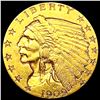 Image 1 : 1909 $2.50 Gold Quarter Eagle CLOSELY UNCIRCULATED