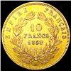 Image 2 : 1858 France .0933oz Gold 10 Francs CLOSELY UNCIRCU