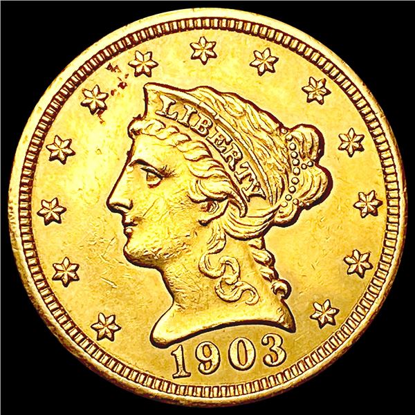 1903 $2.50 Gold Quarter Eagle CLOSELY UNCIRCULATED