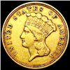 1856 $3 Gold Piece LIGHTLY CIRCULATED