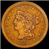 1855 Braided Hair Half Cent NICELY CIRCULATED