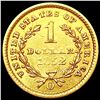 Image 2 : 1852-O Rare Gold Dollar CLOSELY UNCIRCULATED