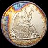 1853 A+R Toned Seated Liberty Half Dollar UNCIRCUL