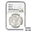 Image 1 : 1887 Morgan Silver Dollar NGC MS67+