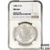 Image 1 : 1885-O Morgan Silver Dollar NGC MS66+