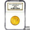 1852 $10 Gold Eagle NGC AU55 Lg HD Wide Dte Wass-M