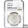 Image 1 : 1883-CC Morgan Silver Dollar NGC MS66 DPL