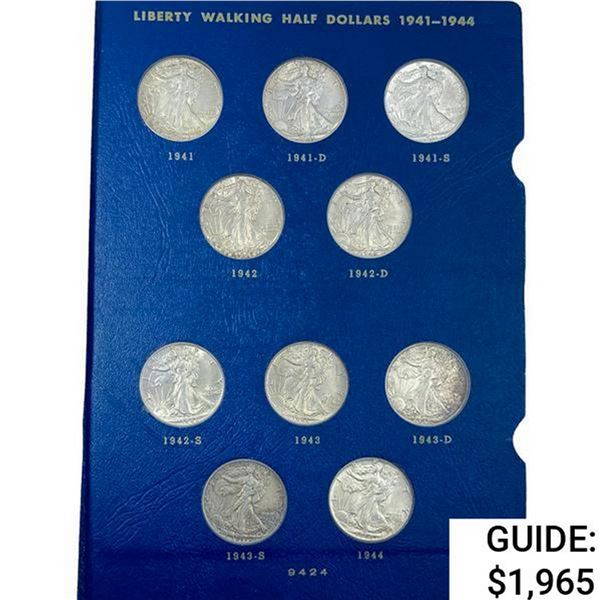 1941-1947 Walking Half Dollar Book (20 Coins)