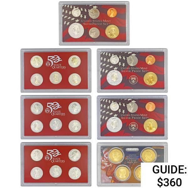 2005-2007 US Silver Proof Mint Sets [35 Coins]