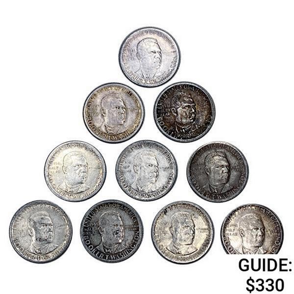 1946-1951 Booker T. Wash Halves [10 Coins]