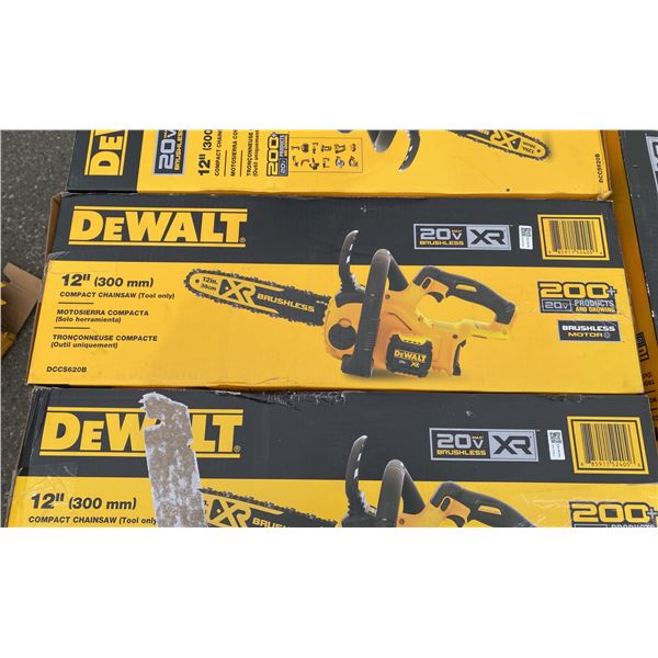 DEWALT 12  COMPACT CHAINSAW ( DCCS620B ) IN BOX *TOOL ONLY BATTERIES NOT INCLUDED*