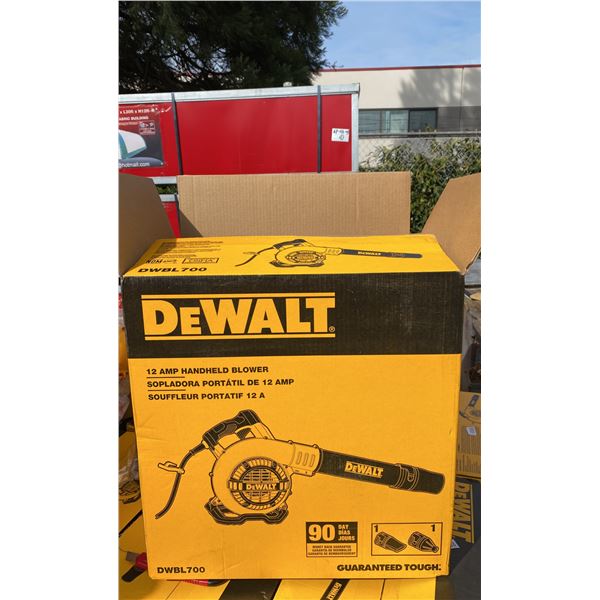 DEWALT 12 AMP HANDHELD BLOWER ( DWBL700 ) IN BOX *TOOL ONLY BATTERIES NOT INCLUDED*