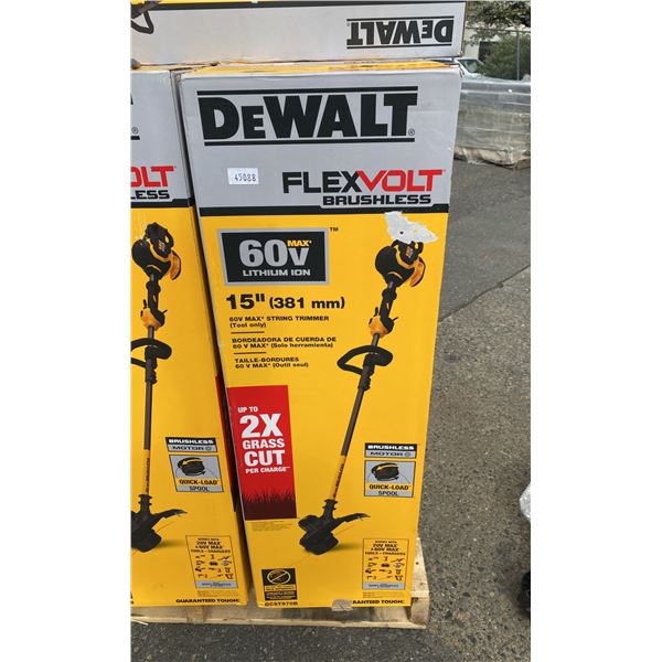 DEWALT 15" STRING TRIMMER ( DCST970B ) IN BOX * TOOL ONLY BATTERIES NOT INCLUDED *